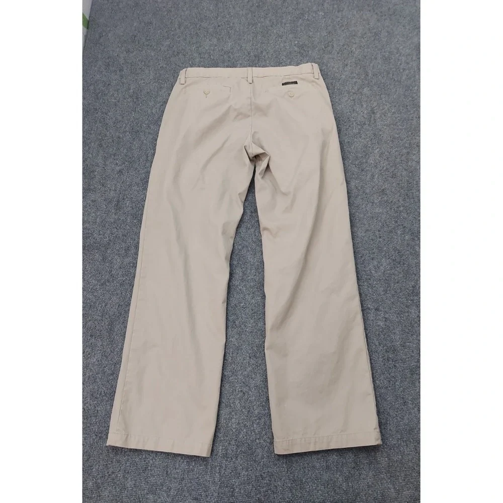 BANANA REPUBLIC Pants Mens 33x32 Tan Khaki DAWSON Chino Cotton Flat Front